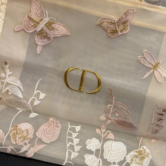 Christian Dior Beauty Butterflies parfums Makeup VIP Gift Mesh Large Tote Bag ⭐ - Picture 2 of 4